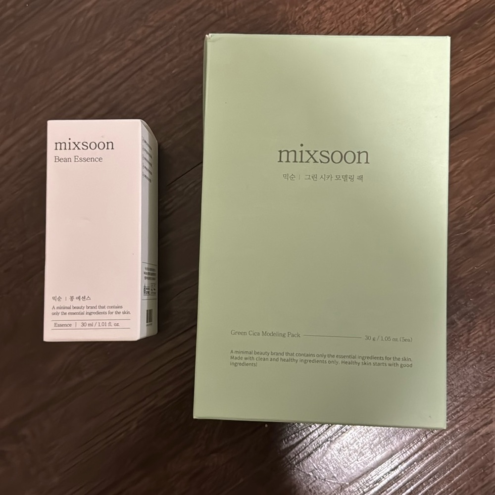 Mixsoon Bean Essence and Green Cica Modeling pack